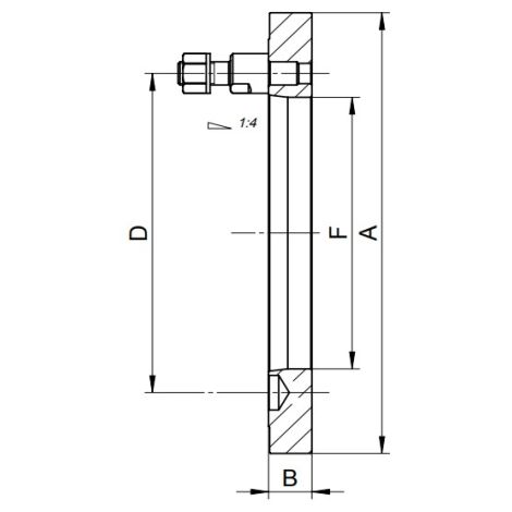 Tarcza zabierakowa obrobiona typ 8232-160-4 6"-4 Bison kod: 358232070000 - 2